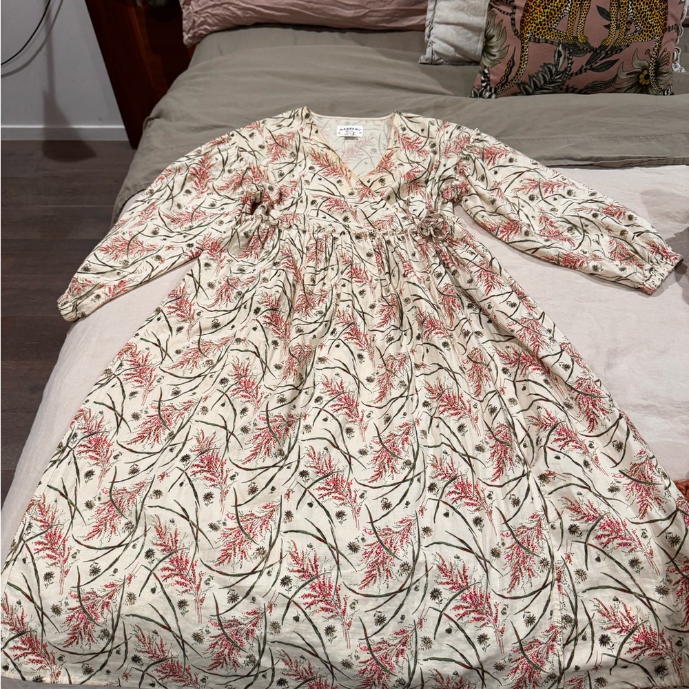 Floral Print V-Neck Dress